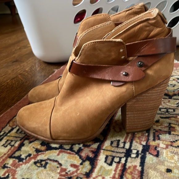 Rag & Bone Brown Harrow Heeled Booties - Picture 3 of 5